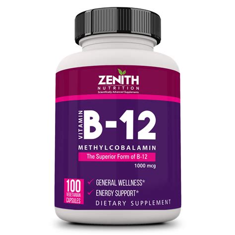 Methylcobalaminvitamin B12 100 Veg Caps Vitamin B12