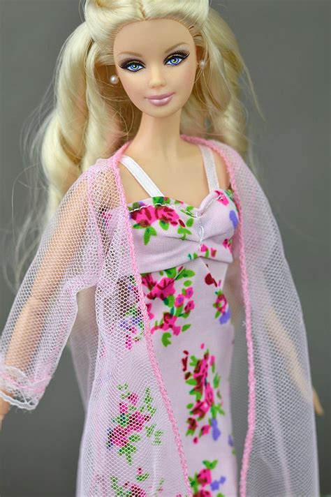 Pcs Sexy Pajamas Lace Costumes Lingerie Doll Long Sleepwear For Barbie Dolls EBay