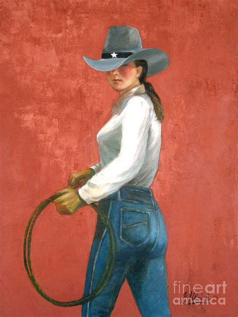 Texas Cowgirl Painting By Jeannette Ulrich