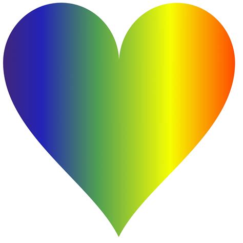 Rainbow Heart 3 Free Stock Photo Public Domain Pictures