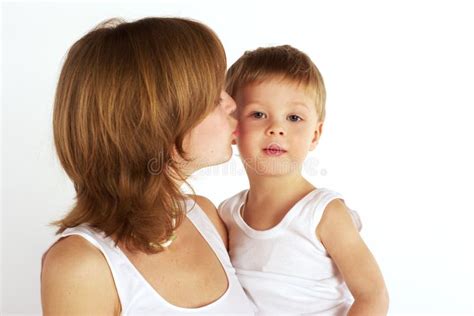 Mother Kisses Son Stock Photo Image Of Healthy Event 2869436