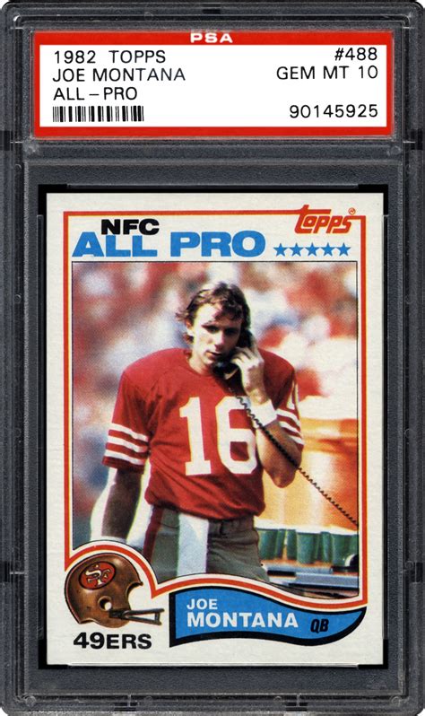 Shop comc's extensive selection of football cards from the 1990's. 1982 Topps Joe Montana (All-Pro) | PSA CardFacts™