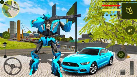Car Robot Transformer Simulator 2 Open Futuristic World Game