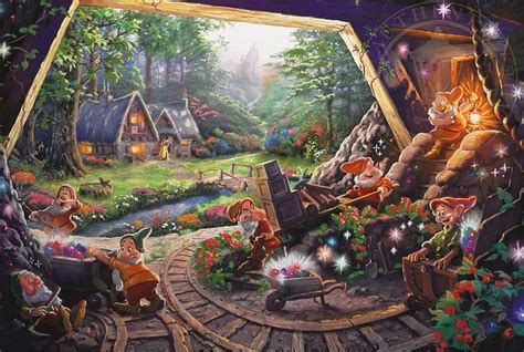 Thomas Kinkade Disney Paintings Tangled