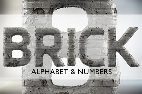 Grunge Brick Alphabet Creative Daddy