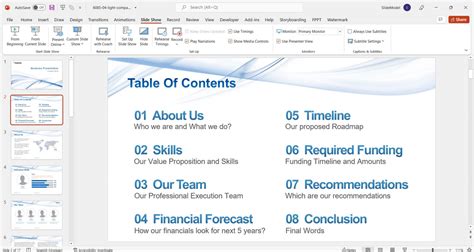 Guide To Create A Table Of Contents In Powerpoint Slidemodel