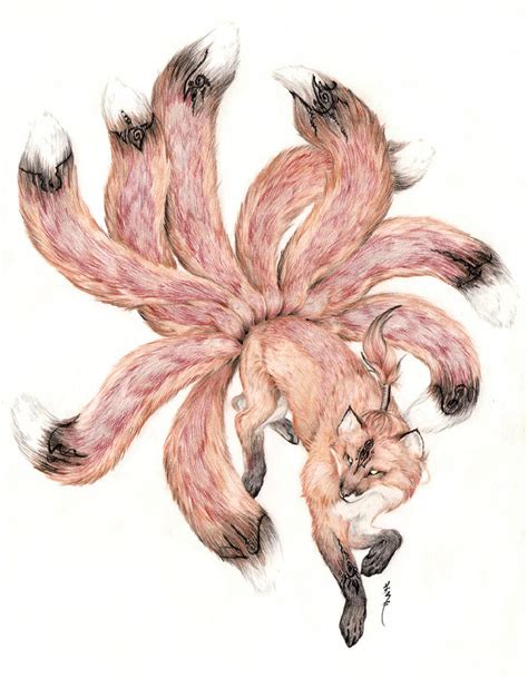 Nine Tail Demon Fox By Asemo On Deviantart