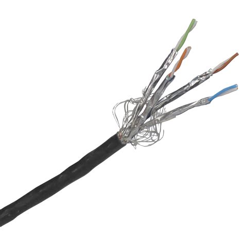 Netzwerk Lan Kabel Simplex Schwarz Cat7 Outdoor 1000mhz