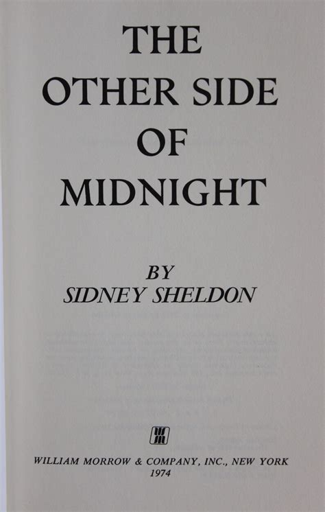 The Other Side Of Midnight Sidney Sheldon 1974 William Etsy
