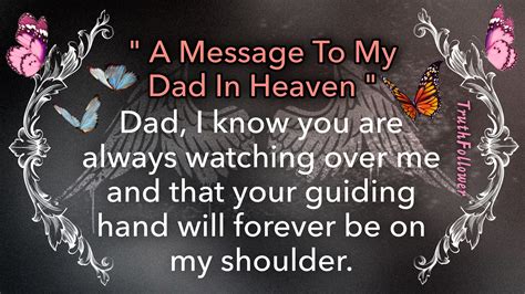 A Message To My Dad In Heaven