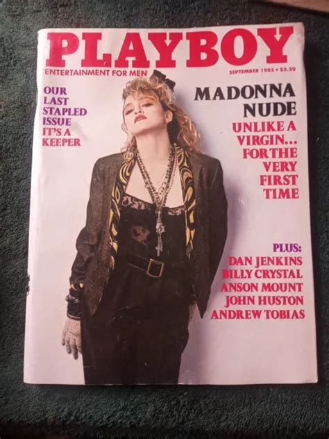 PLAYBOY MAGAZINE MADONNA Nude Issue September 1985 4 63 PicClick UK
