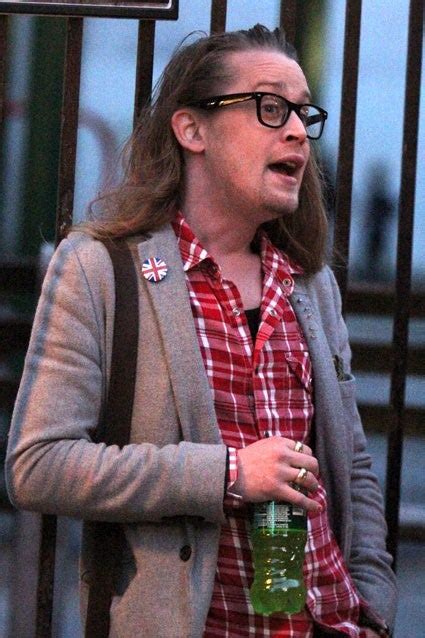 Macaulay Culkin Is Barely Recognizable Wearing Nail Polish And Hipster Eyeglasses