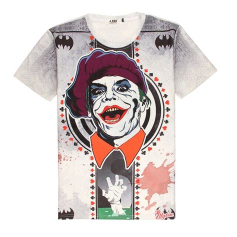 Joker Card Smile 3d Print T Shirt Comic Style Cotton Unisex Costume Why