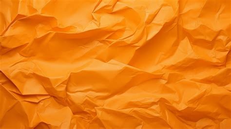 Texture Of Crumpled Orange Paper Background Rustic Paper Parchment