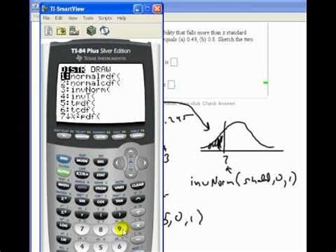 The cdf is therefore given by. Using the invNorm function on the TI-83/84 - YouTube
