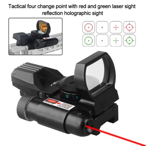 Tactical Red Green Dot Reflex Sight Scope Wlaser Holographic Sight