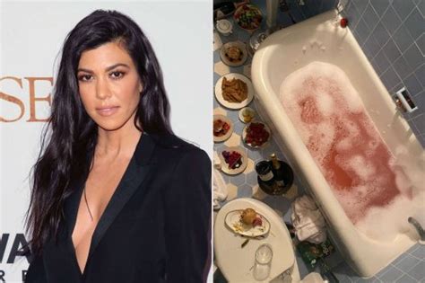 Kourtney Kardashian Responds To Instagram Followers Grossed Out By Her Nasty Bathtub Feast