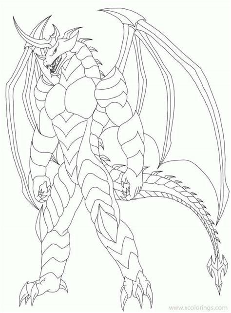 Bakugan Coloring Pages Drago Fan Art
