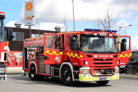 Two Scania Fire Trucks On Display Editorial Photography Image Of