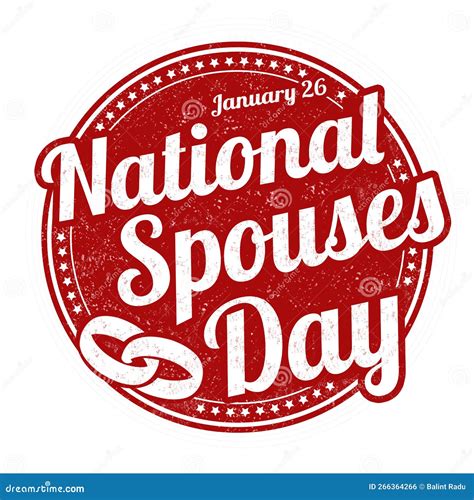 National Spouse Day Grunge Rubber Stamp Stock Vector Illustration Of Event Couple