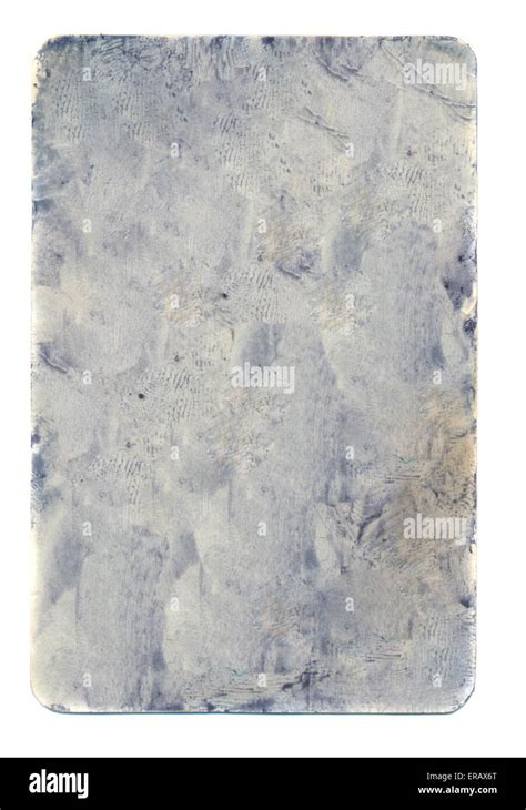 Old Used Empty Grunge Dirty Playing Card Paper Background Isolated On