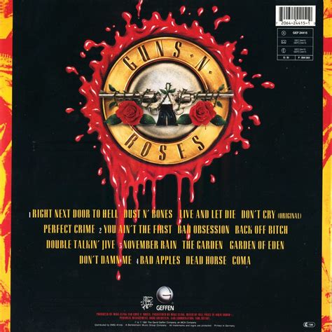 1991 Use Your Illusion I Guns N Roses Rockronología