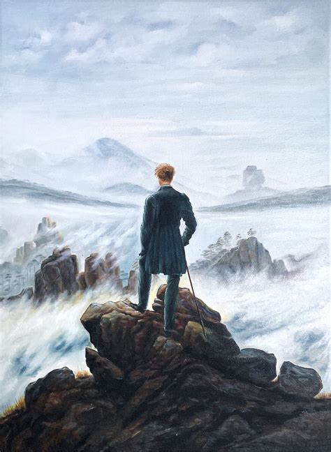 Reproduction Of Wanderer Above The Sea Of Fog Caspar David Friedrich