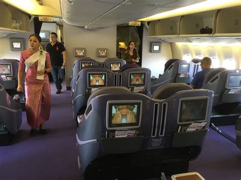 Review Thai Airways Business Class Boeing 777 200 Bangkok Nach Bali
