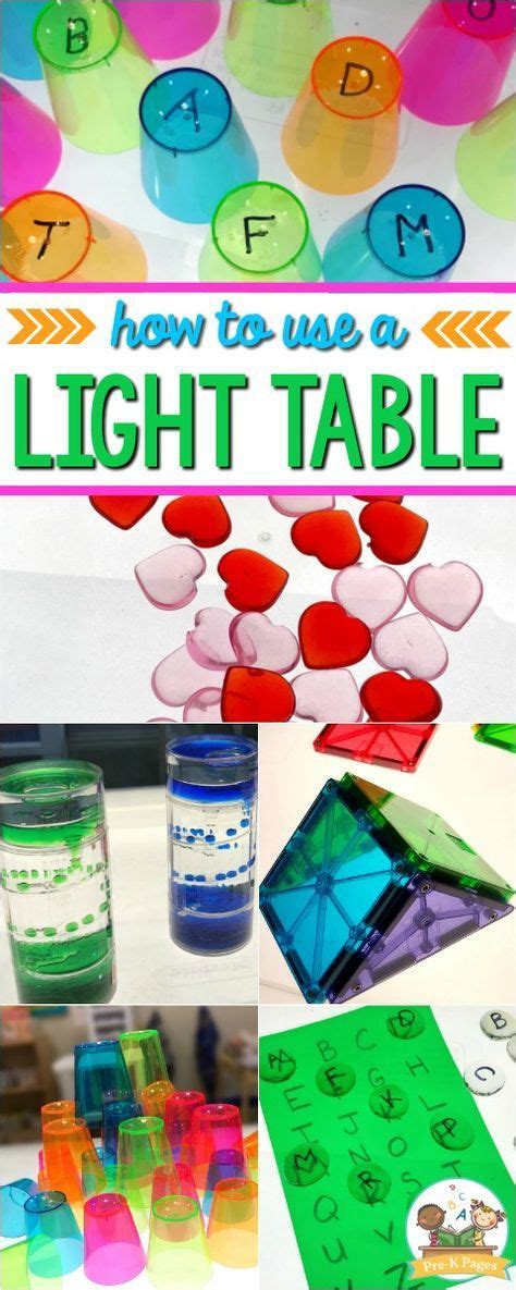 Our favorite light table activity ideas. Light Table Center in the Preschool Classroom | Light ...