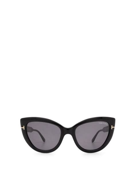 tom ford anya cat eye sunglasses in black lyst