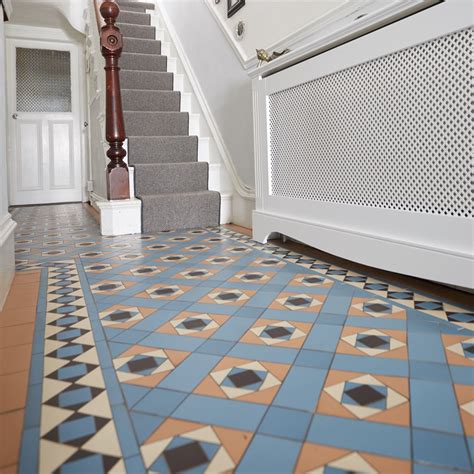 Original Style Victorian Floor Geometric Conway Edinburgh Tile Studio