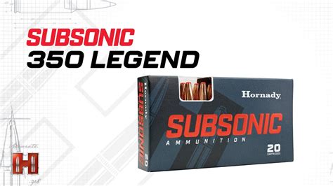 350 Legend Subsonic Ammunition Youtube