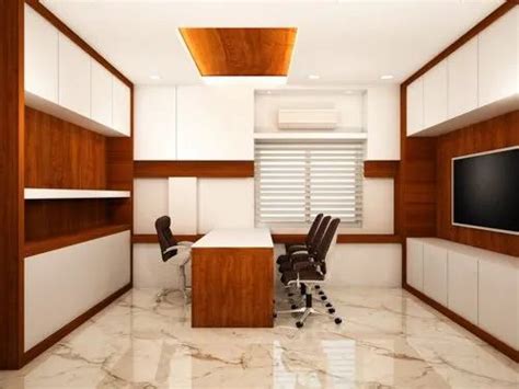 Modular Office Interior Design Service Work Provided Wood Work