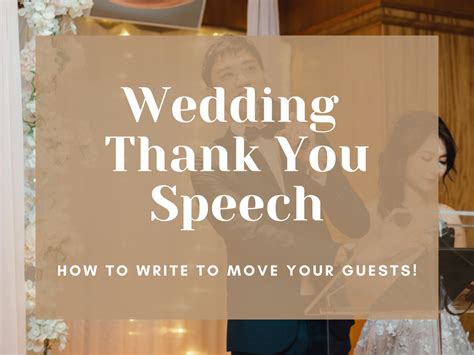 How To Write The Best Wedding Thank You Speech To Move Your Guests