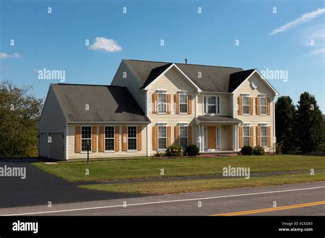 New Suburban Home Stock Photo Alamy