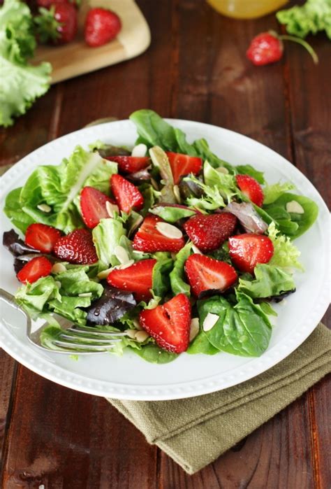 Strawberry And Greens Salad With Honey Vinaigrette The