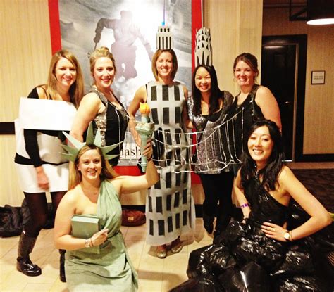 {we just think this new york city skyline wall decal from wallstickz on etsy would be a lovely detail at any new york themed party!} {love the details in these new york city themed cookies from annie's custom cookies} {i adore the thought of a new york city themed rehearsal dinner. Costumes for an Empire-themed party. Our group went as New ...