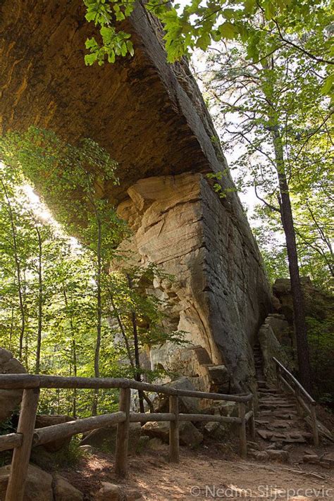 Natural Bridge Arch In Red River Gorge Fine Art Print