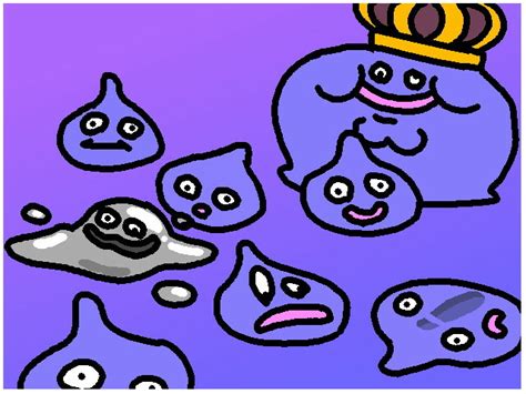 Dragon Quest ~ Slimes And Golems And Monsters Oh My By Circuit25 On Newgrounds