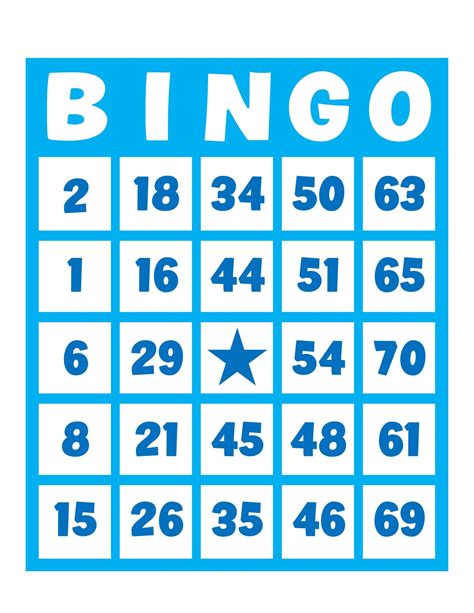 Bingo Cards 100 Cards 1 Per Page Immediate Pdf Download Etsy In 2020