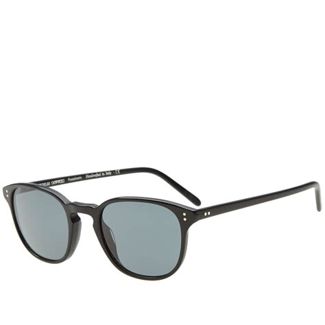 Oliver Peoples Fairmont Sunglasses Black And Indigo End Us