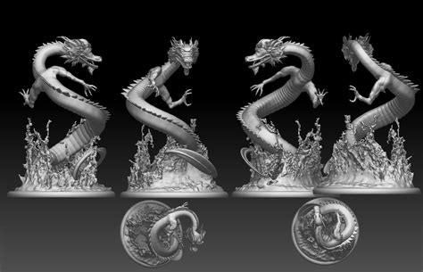 chinese dragon 3d model 3d printable cgtrader