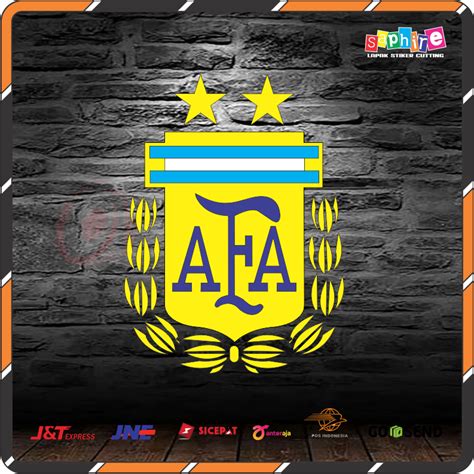 Stiker Cutting Logo Timnas Sepakbola Argentina Afa Multiwarna Lazada Indonesia