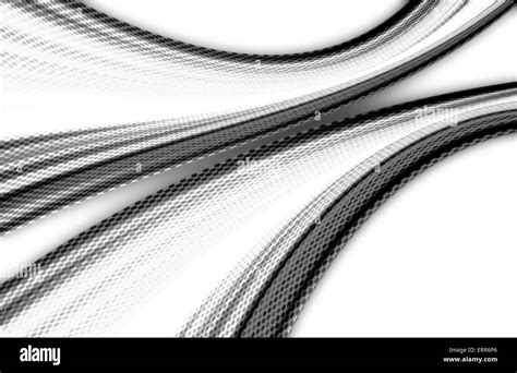 Abstract Black Background And Digital Wave With Motion Blur Stock Photo