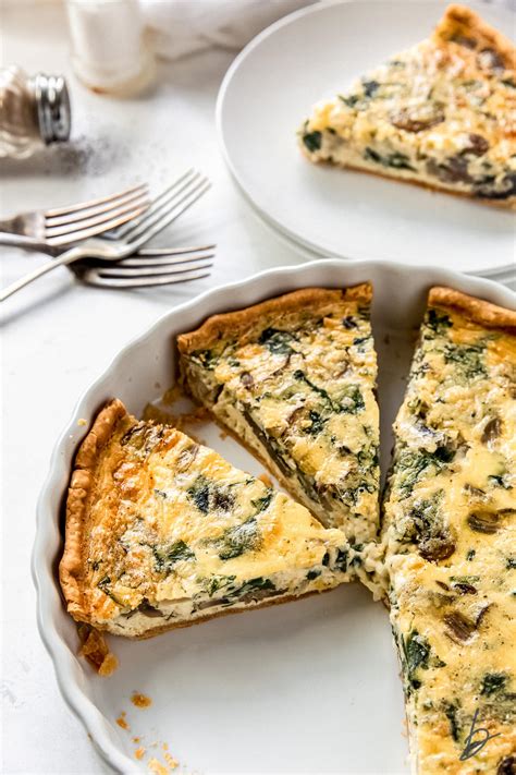 Spinach Mushroom Quiche Video If You Give A Blonde A Kitchen