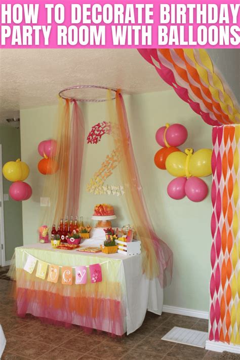 Know How To Decorate Birthday Party Room With Balloons