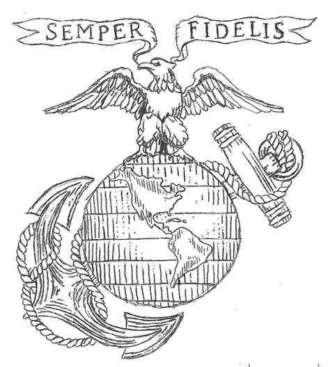 Marine Symbol Drawing At Explore Collection Of