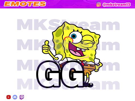 Twitch Emotes Spongebob Squarepants Gg By Mkstream On Dribbble
