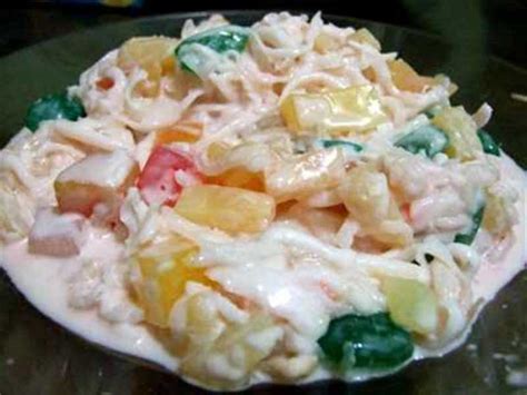 Using up shredded chicken is truly one of the best time savers and is a great way to add a boost of protein wherever you need it. Buko Salad Recipe | Panlasang Pinoy Recipes