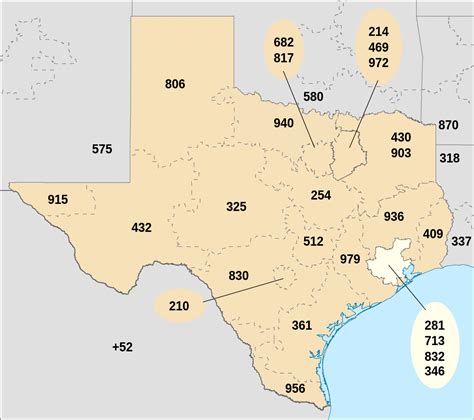 Houston Area Code Map United States Map